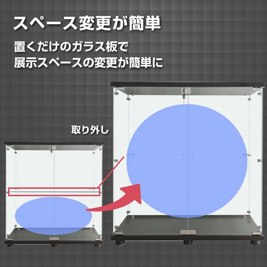 ガラスケース 2段両扉 コレクションケース フィギュア 棚 ショーケース1998_画像5