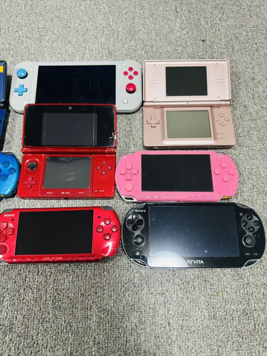 [ game machine summarize 9 pcs large amount electrification OK psp-3000etcPSVITA ]Nintendo Switch light Nintendo 3DS ds light Vita Sony Junk, secondhand goods 1 jpy 