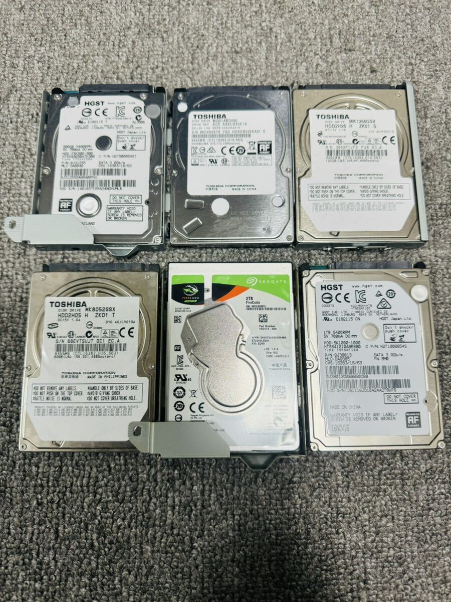 【HDD ハードディスク 内蔵HDD 2TB東芝】動作未確認ジャンクまとめ6個中古品1円スタート_画像1