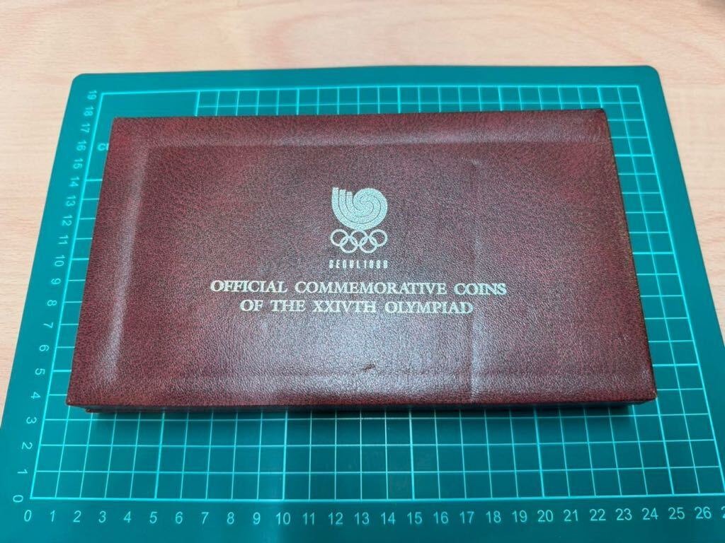 1円スタート ソウルオリンピック 1988年 SEOUL 記念 硬貨 2000ウォン ３枚 1000ウォン ３枚 計６枚セット ケース入の画像1