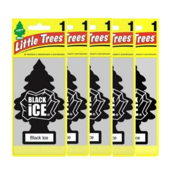 Little Trees  リトルツリー エアフレッシュナーブラックアイス5枚セット USDM 芳香剤