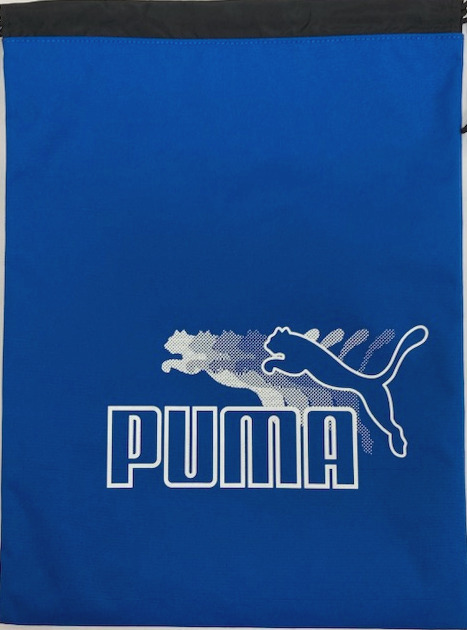 即決新品 プーマ 巾着 シューズケース ブルー 用途色々 45cm×33cm puma 0166 送料無料_画像3