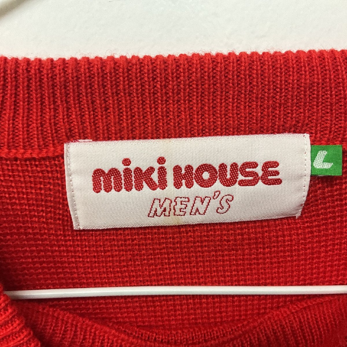 *1 jpy start men's old clothes miki HOUSE MEN\'S sweater knitted tops Miki House 