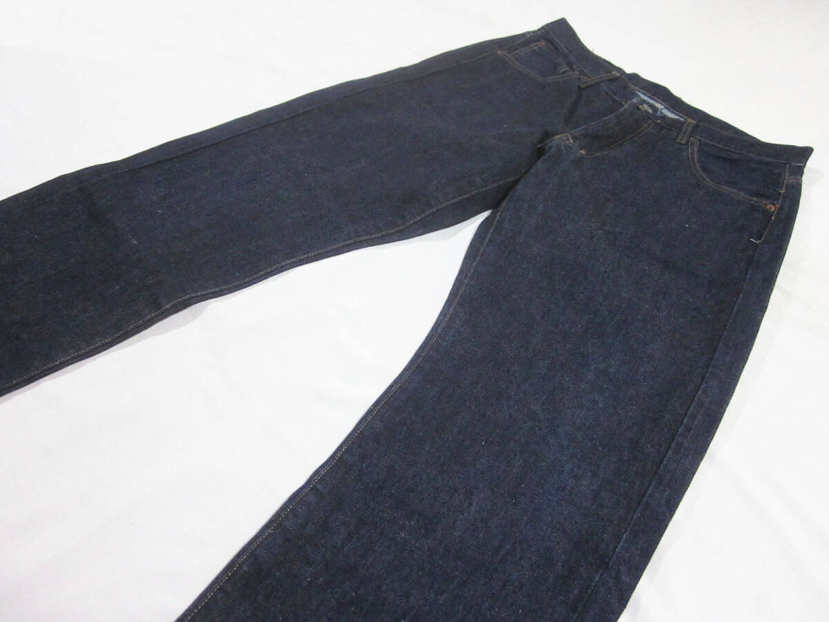 送料無料!! 濃紺 BLUE WAY BLUE JEANS DENIM LINE ブルーウェイ SV785X32 赤耳 セルヴィッジ デニム ジーンズ 33 W約82CM 日本製の画像1