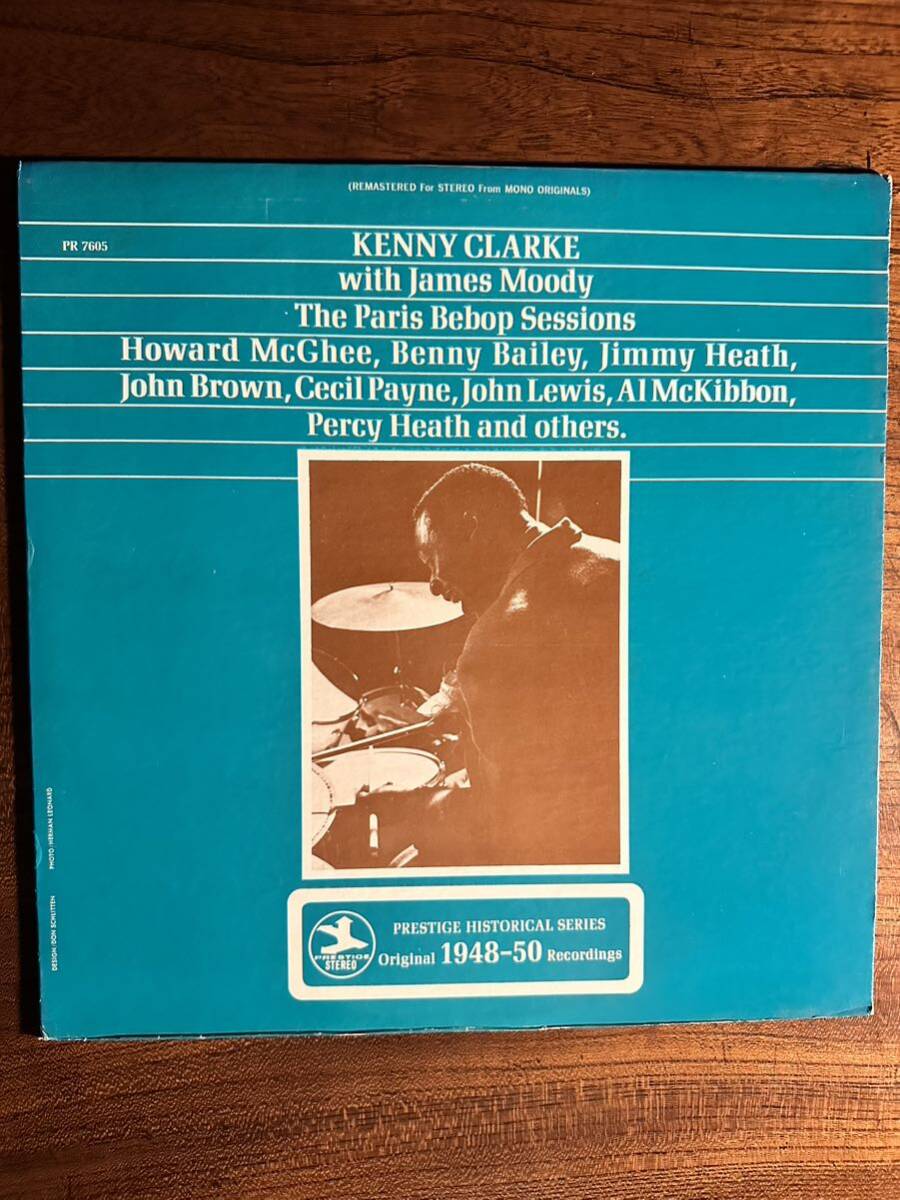 【米PRESTIGE】KENNY CLARKE ケニー・クラーク ◇ THE PARIS BEBOP SESSIONS with James Moody/ PR 7605 の画像1
