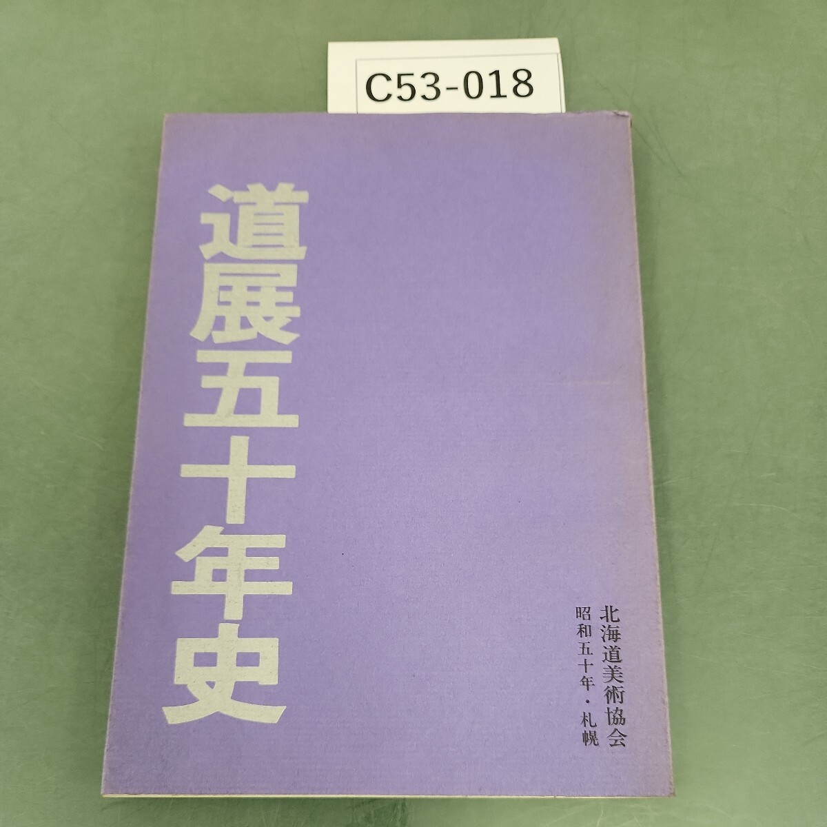 C53-018 道展五十年史 北海道美術協会_画像1