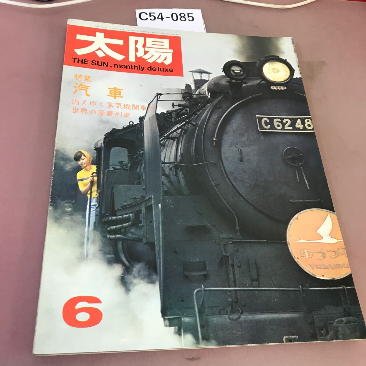 C54-085 太陽 67.6 No.48 THE SUN 特集 汽車 消えゆく蒸気機関車と世界の豪華列車 平凡社 全体的に汚れあり_画像1