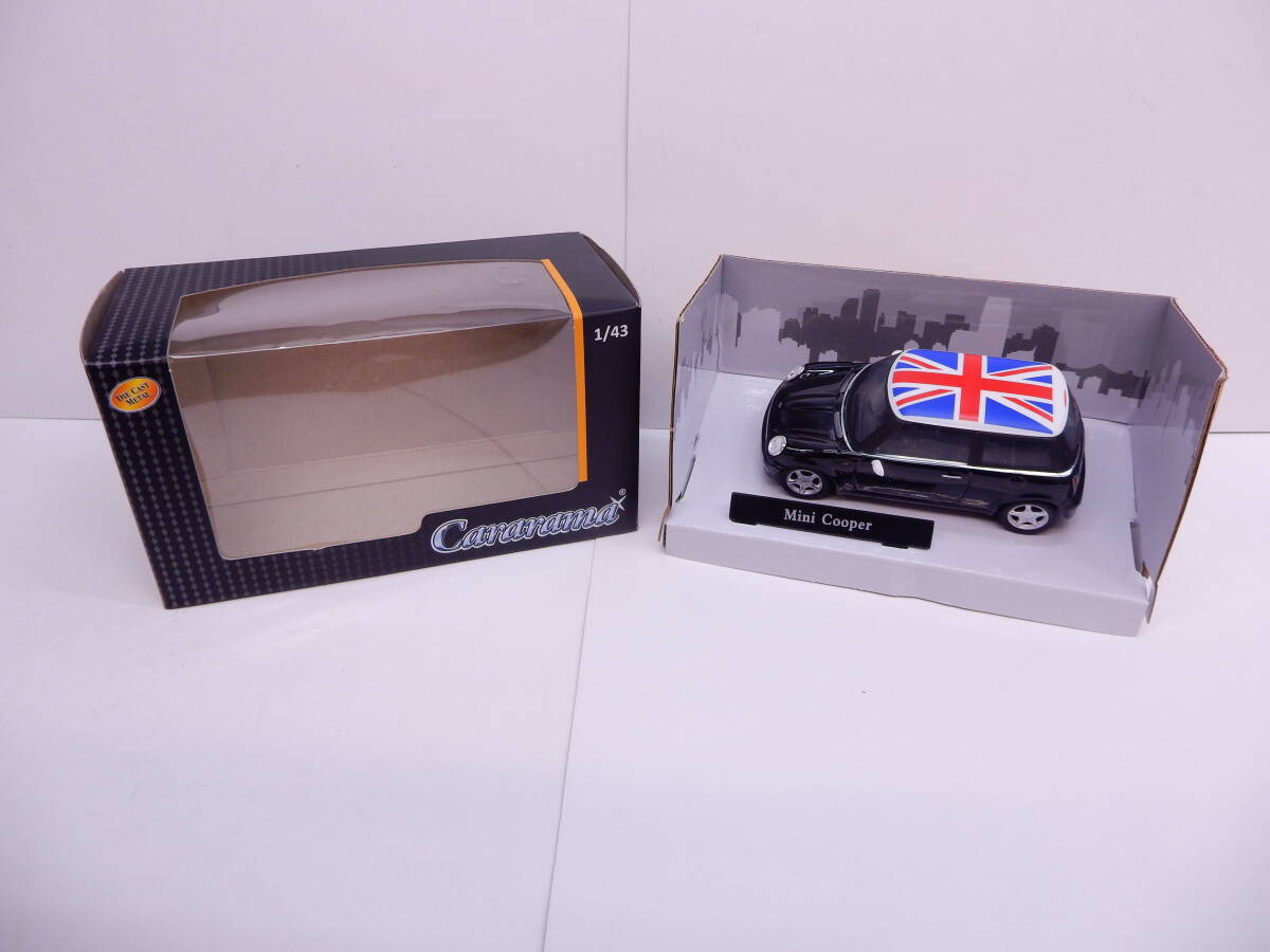 玩具祭 ミニカー祭 カララマ 1/43 ミニクーパー イギリス国旗 ミニカー Cararama Mini Cooper 黒 ブラック系 自宅保管品の画像2