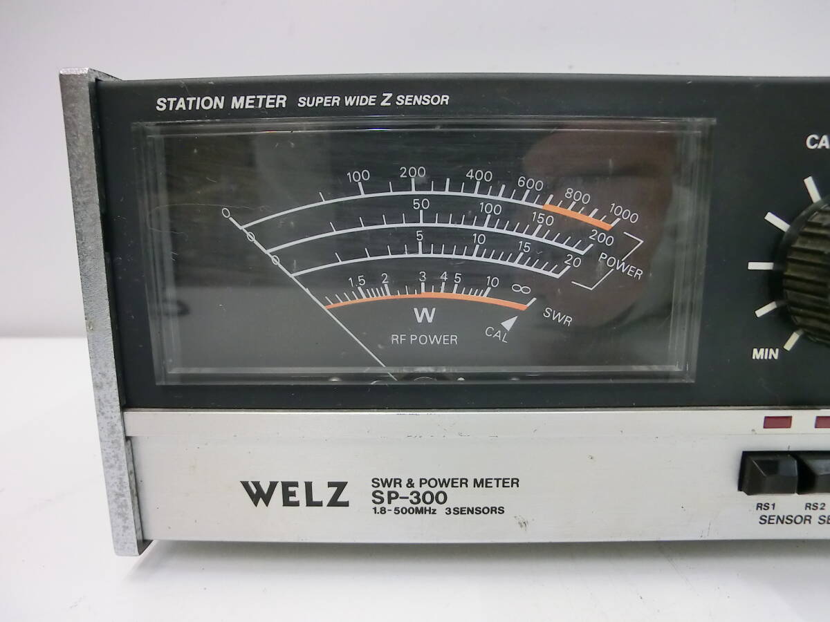 ハローCQ祭 ウェルツ SWR&パワーメーター SP-300 パワー計 SWR RF WATTMETER 1.8MHz-500MHz WELZ POWER METER アマチュア無線機 ジャンクの画像2