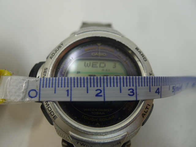 ブランド祭 時計祭 CASIO カシオ プロトレック PRW-500TJ 腕時計 稼働品 長期保管品 ソーラー デジタル PROTREKの画像9