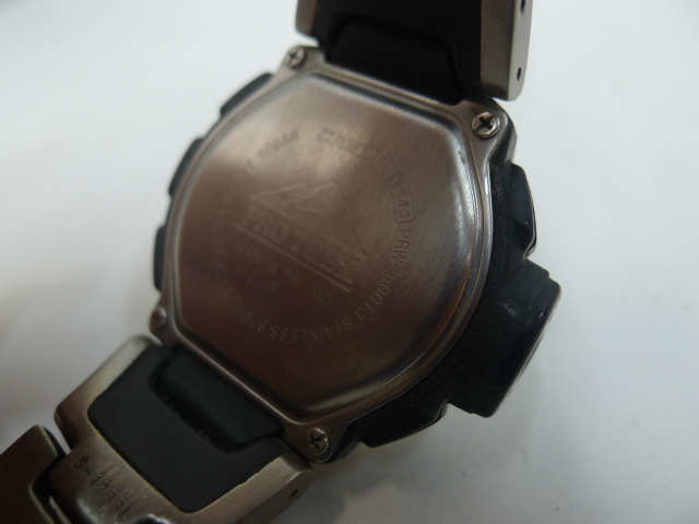 ブランド祭 時計祭 CASIO カシオ プロトレック PRW-500TJ 腕時計 稼働品 長期保管品 ソーラー デジタル PROTREKの画像8