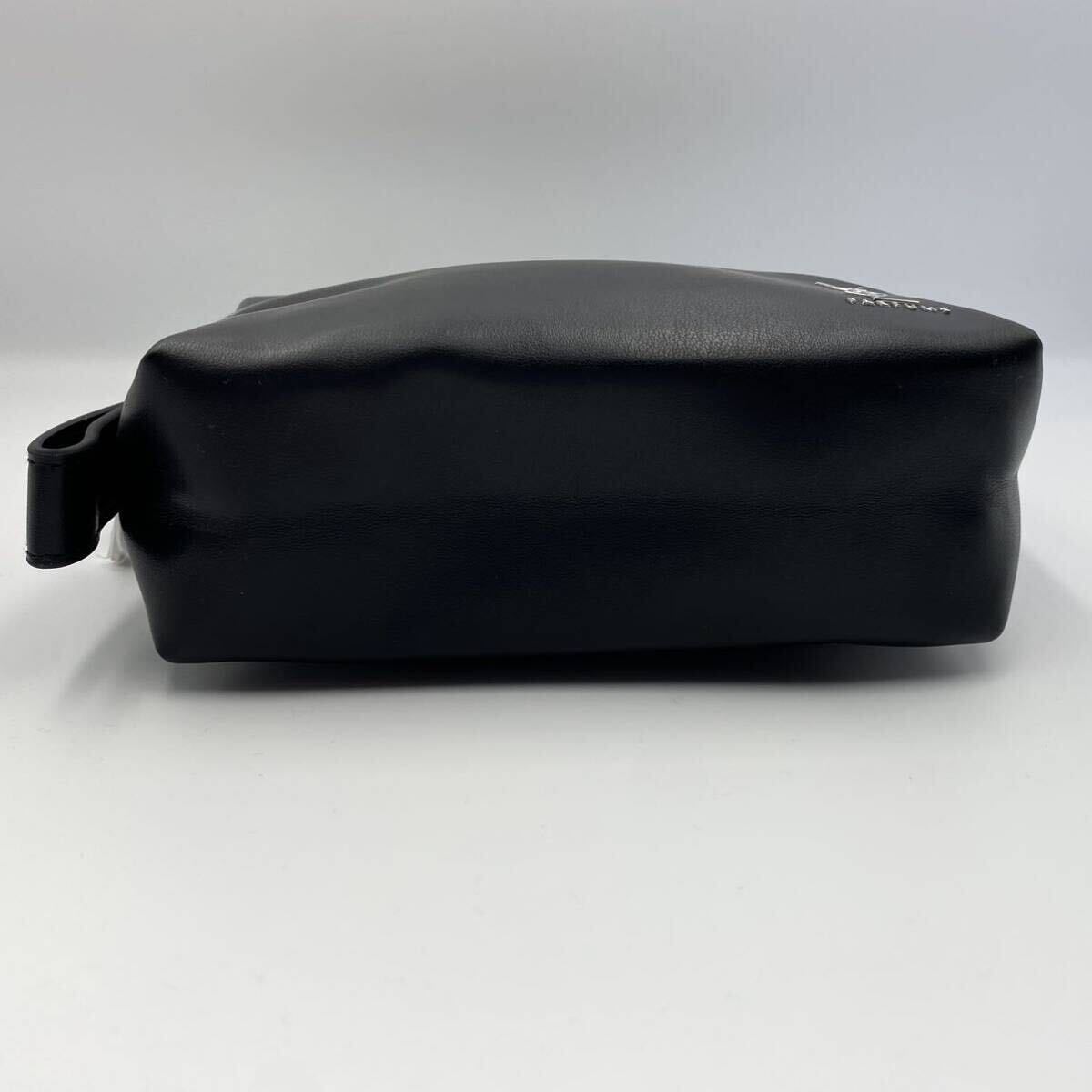 1 иен [ новый товар не использовался ]YVES SAINT LAURENT YSL Yves Saint-Laurent ручная сумочка клатч Logo мужской серебряный 