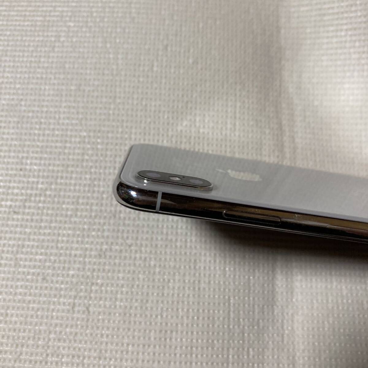 送料無料 SIMフリー iPhoneX 64GB シルバー バッテリー最大容量100% SIMロック解除済 中古品の画像7