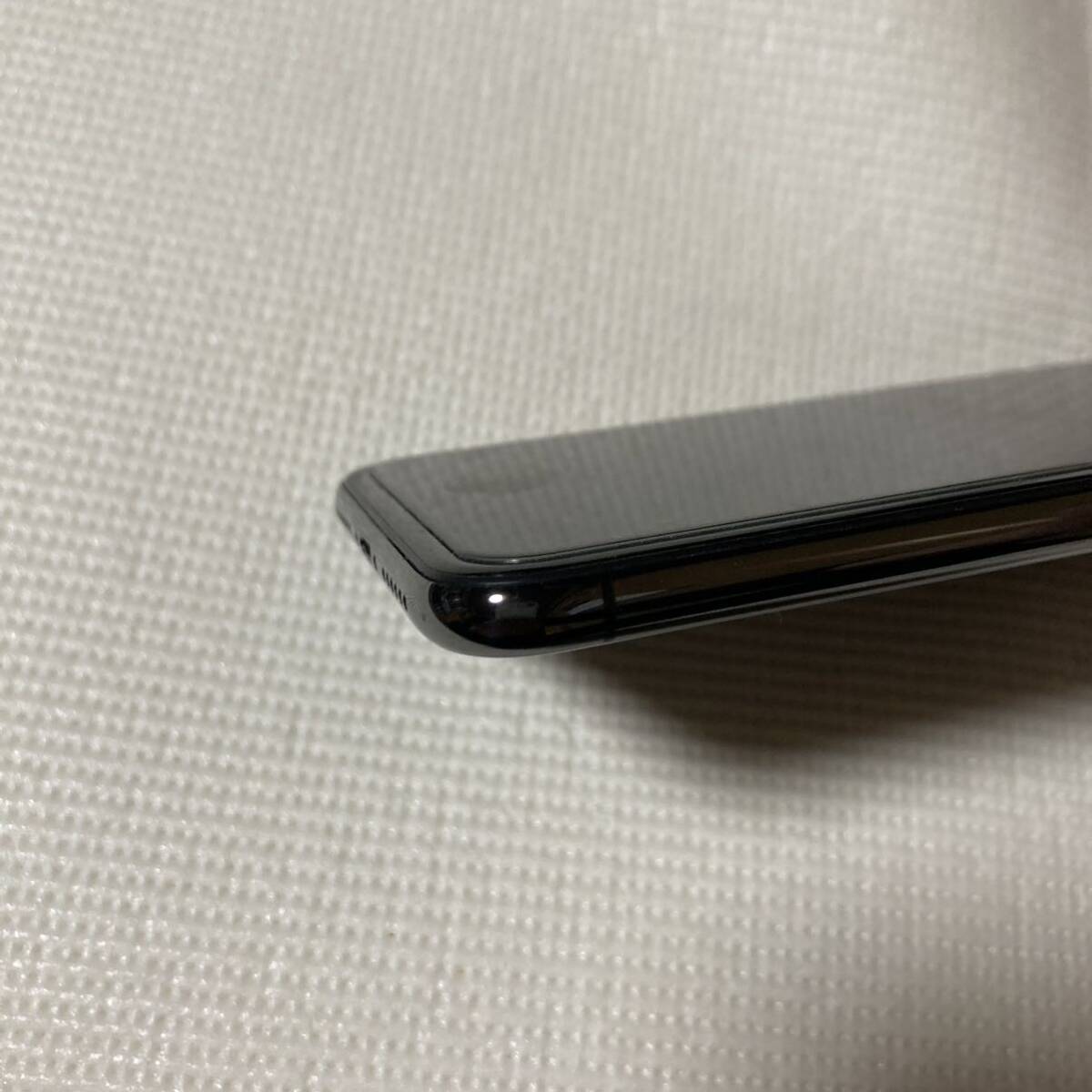 送料無料 美品 SIMフリー iPhoneX 64GB スペースグレー バッテリー最大容量100% SIMロック解除済