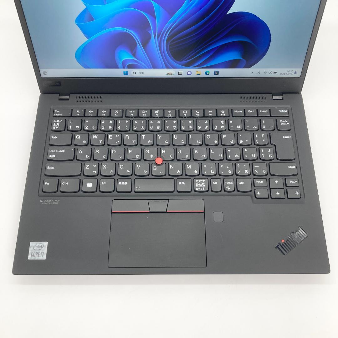 【良品】高性能 Lenovo Think Pad X1 Carbon Gen 8 2020年製 Core i7 10510U 1.8GHz 16GB Intel(R) UHD Graphics SSD 512GB 14インチの画像6