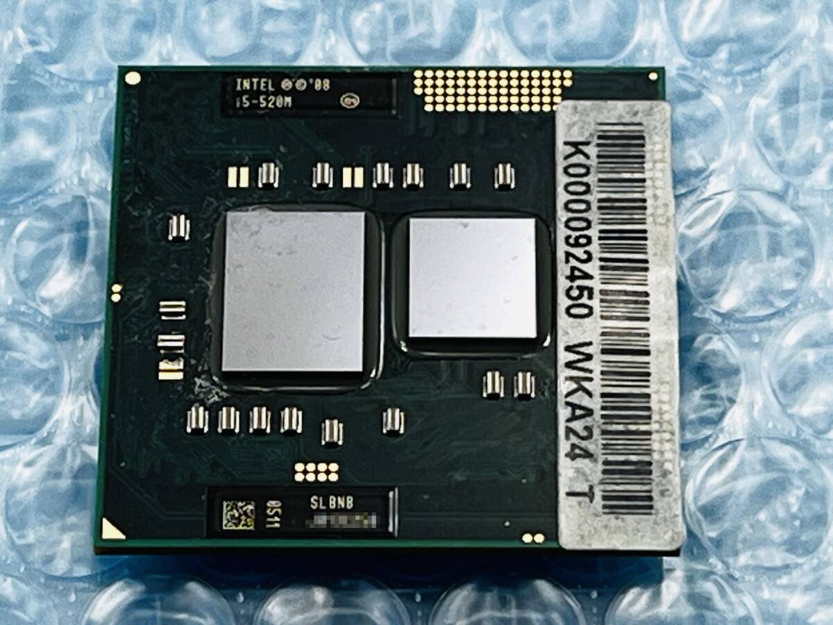 #1357 Intel Core i5-520M SLBNB (2.40GHz/ 3M/ Socket G1) 保証付_画像1