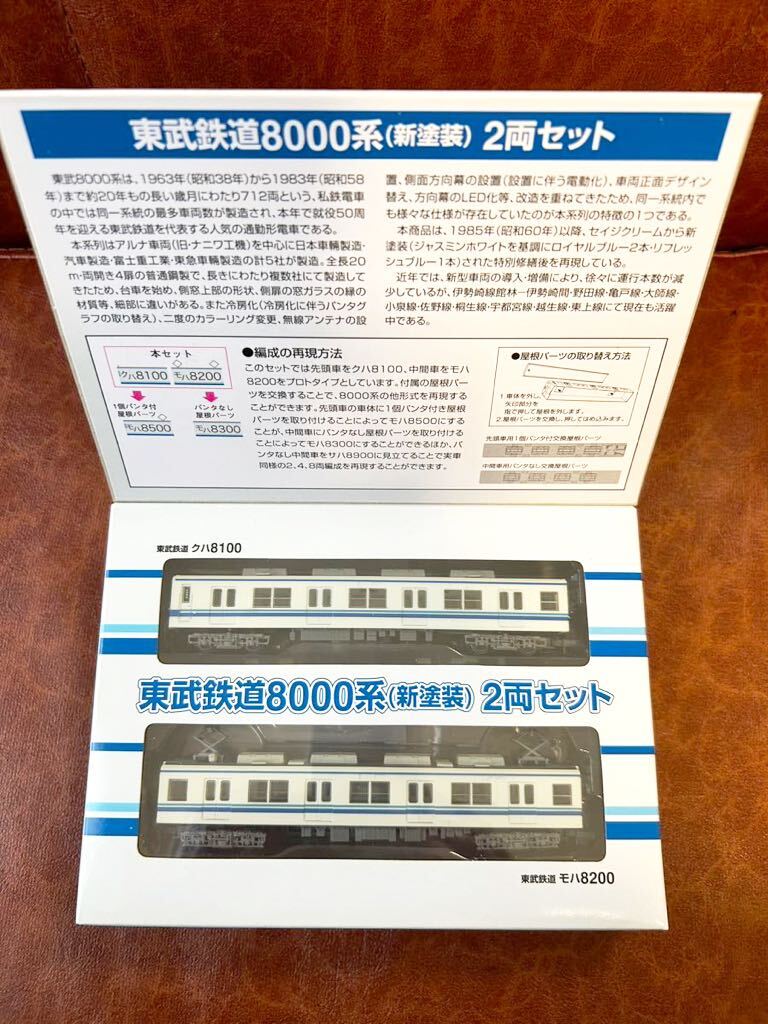 鉄道コレクション 東武鉄道8000系　新塗装　2両セット_画像1