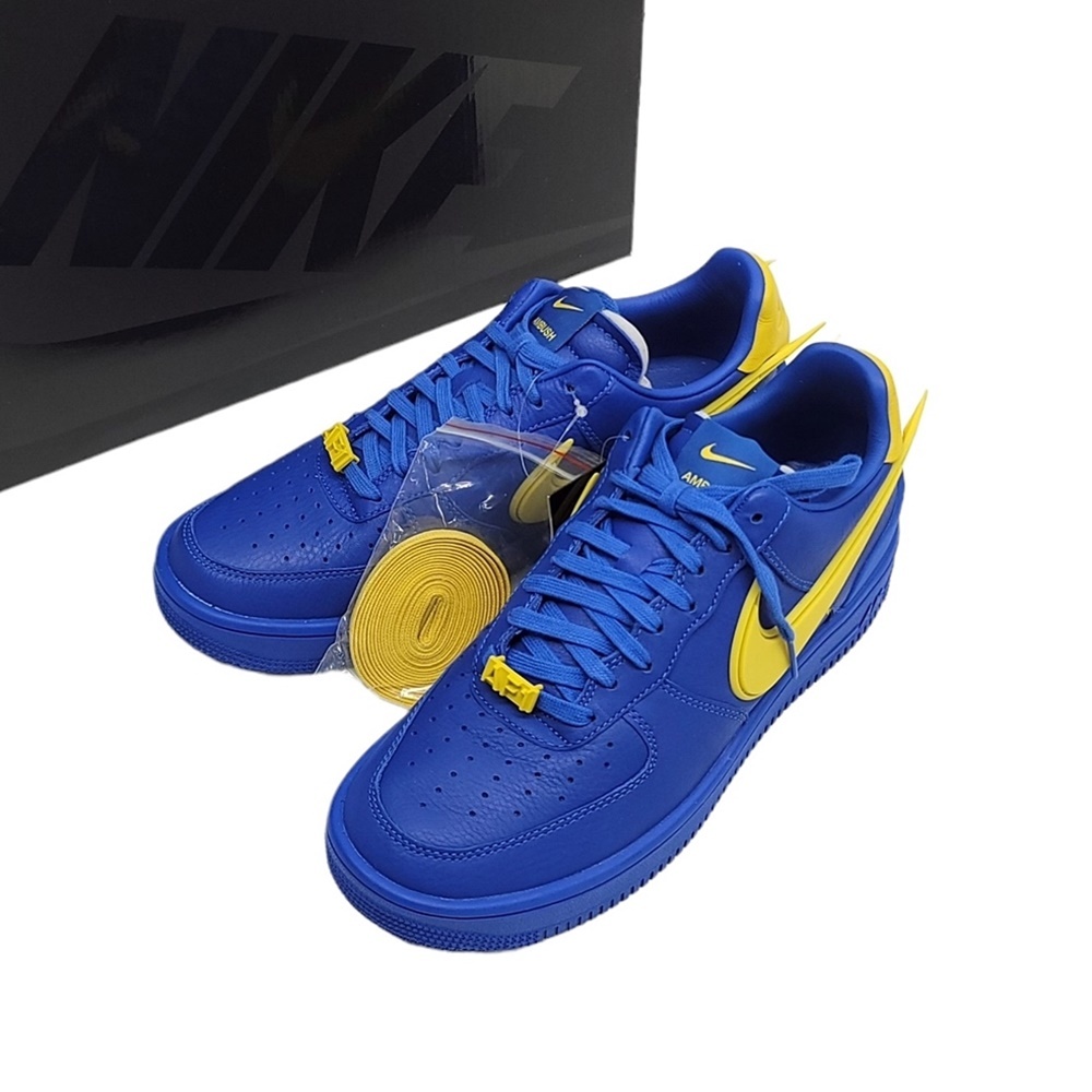 WC205 NIKE AMBUSH ナイキ アンブッシュ AIR FORCE 1 LOW エアフォース Game Royal and Vivid Sulfur 27cm DV3464-400_画像1