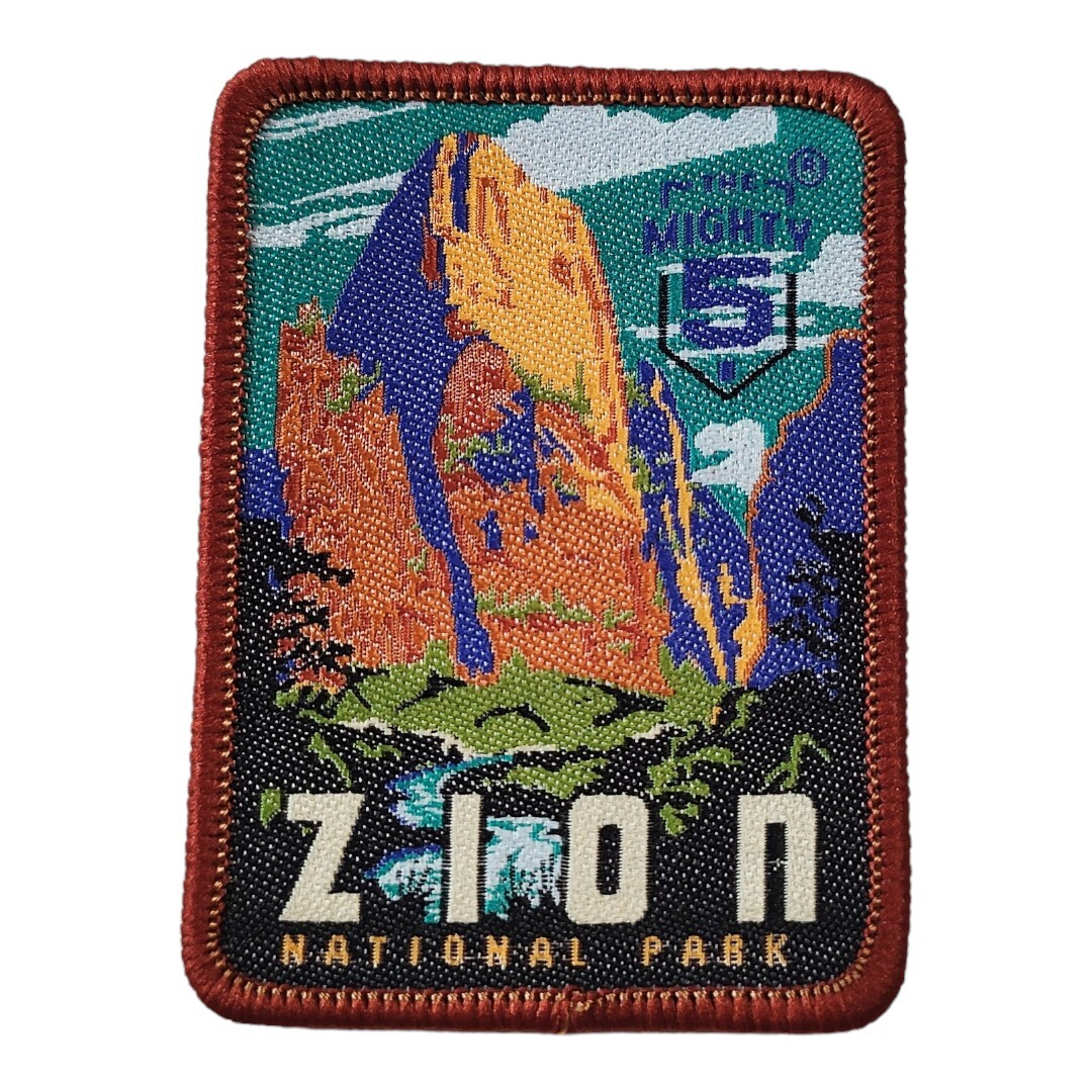 N-2【 縫い付けワッペン 】 刺繍ワッペン アップリケ リメイク Nationalpark 自然公園 岩肌 自然 アウトドア patch パッチの画像1