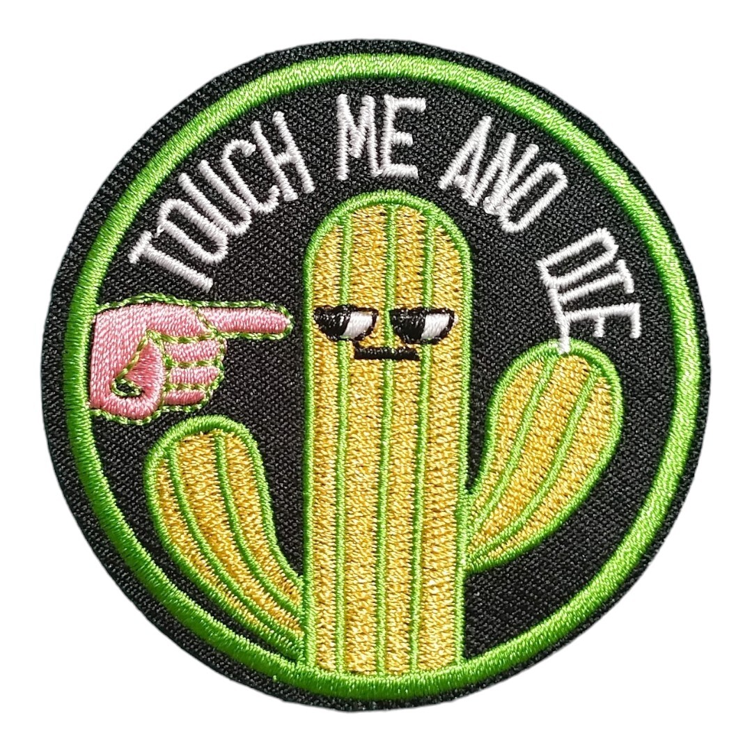 B-63【 アイロンワッペン 】 刺繍ワッペン アップリケ リメイク 仙人掌 サボテン アイロンワッペン ワッペン patch パッチ wappen_画像1