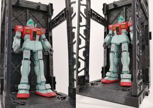 ディスプレイベース付き　不死身の第4小隊　HGUC　1/144　RGM-79 ジム 　機動戦士ガンダム　完成品　　まとめて取引OK_画像6