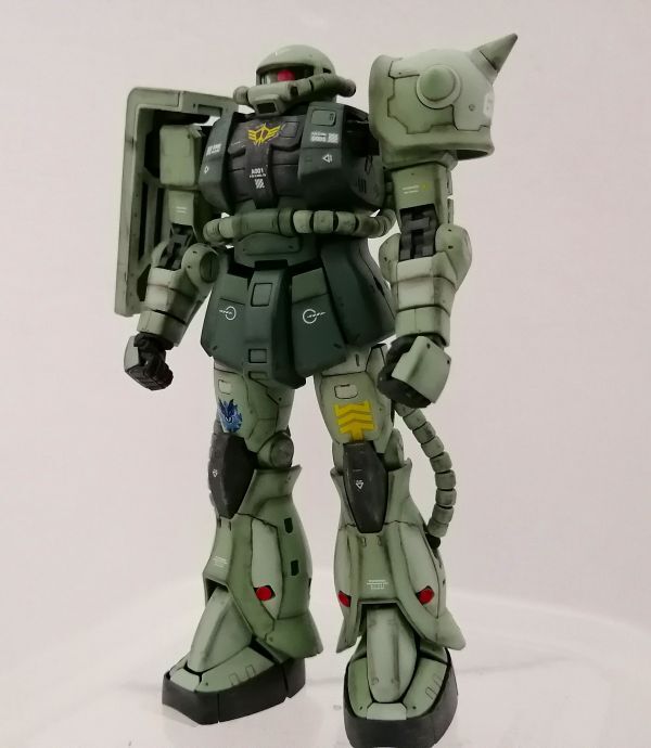 RG　1/144　MS-06F　量産型ザク 　機動戦士ガンダム　闇夜のフェンリル隊　完成品　まとめて取引OK_画像5