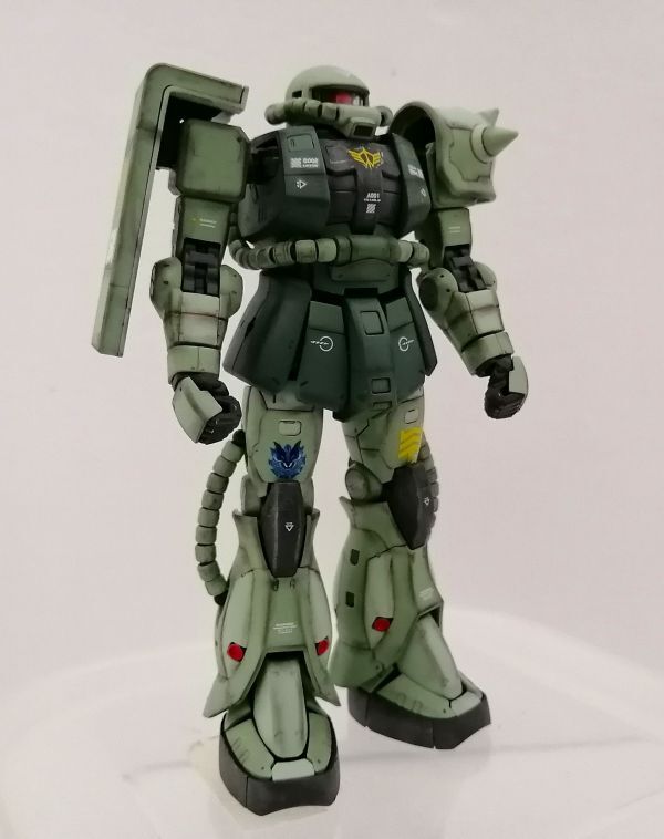 RG　1/144　MS-06F　量産型ザク 　機動戦士ガンダム　闇夜のフェンリル隊　完成品　まとめて取引OK_画像3