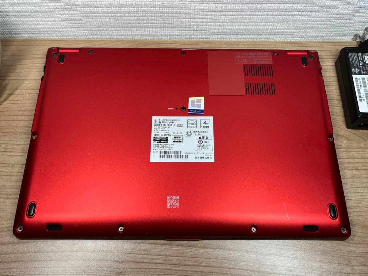 希少赤・タッチパネル〉0177富士通 LIFEBOOK U938/S i5-7200U ８GB /SSD256GB 第7世代 