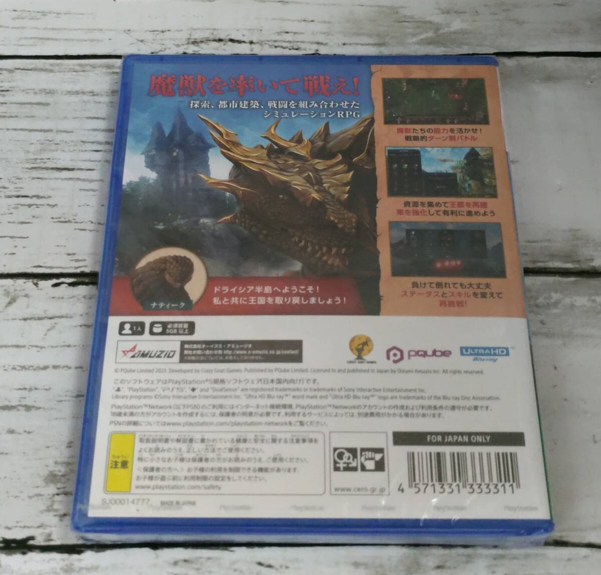 E02-2372　1円スタート　未開封品　PS5ソフト　THE DRAGONESS COMMAND OF THE FLAME　プレステ5ソフト_画像2