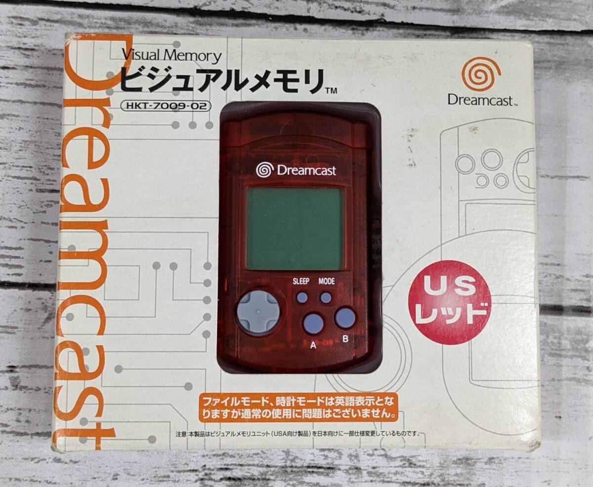 E02-2426 1 jpy start junk visual memory Dreamcast correspondence US red start-up not yet verification Dreamcastdoli Cath Visual Memory