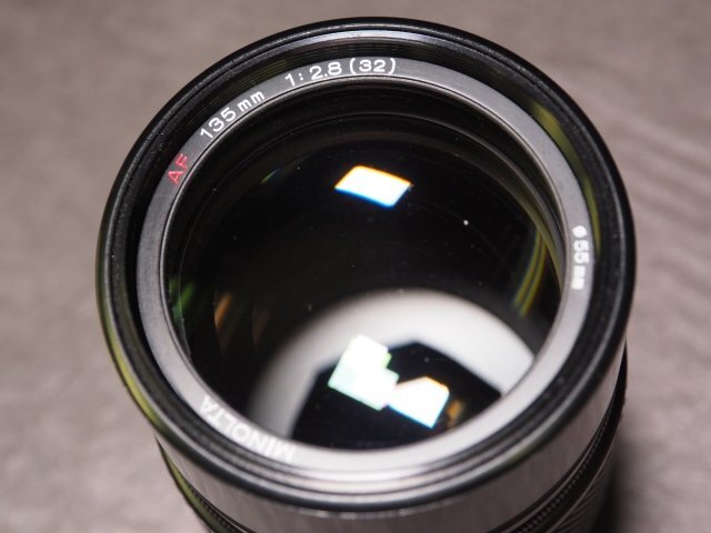 S981 MINOLTA レンズ AF 135mm 1:2.8(32) φ55mm ミノルタの画像5