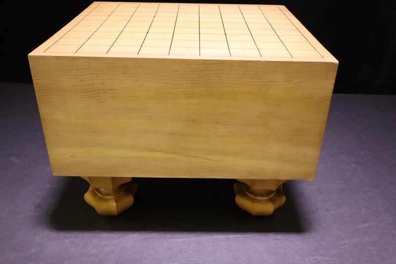 P276【現状品】足付 将棋盤 約36.5x32.5cm 盤厚み約17.2cmの画像10