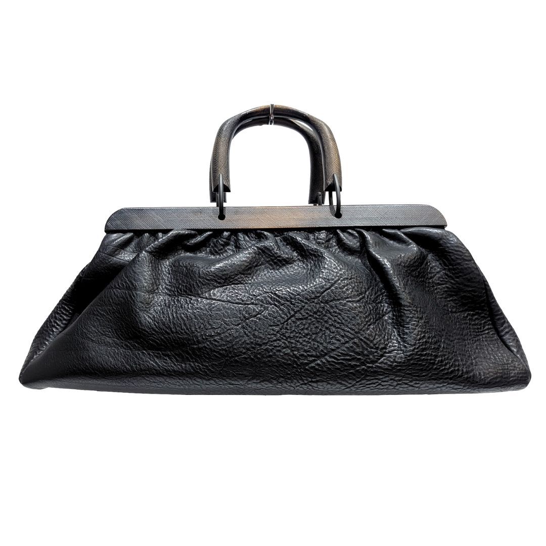希少】GUCCI グッチ ハンドバッグ ボストンバッグ ウッド 希少】GUCCI グッチ ハンドバッグ ボストンバッグ ウッド