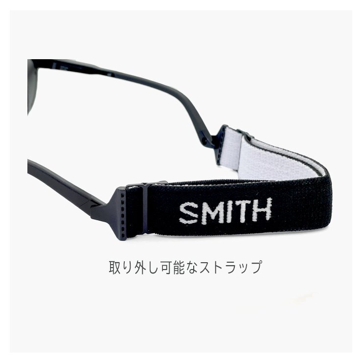 新品 SMITH スミス 偏光サングラス venture ベンチャー CP-Polar Gray Green 偏光 レンズ メンズ サイドシールド・ストラップ付き_画像5