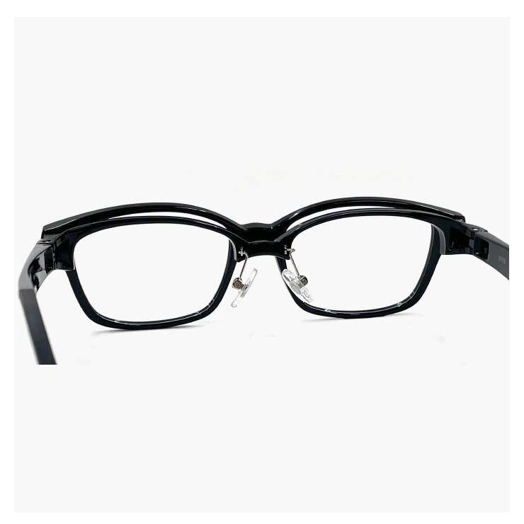 新品 跳ね上げ式メガネ 3002-1 ウェリントン 型 黒ぶち フレーム 眼鏡 跳ね上げメガネ 軽量 メンズ レディース ユニセックス