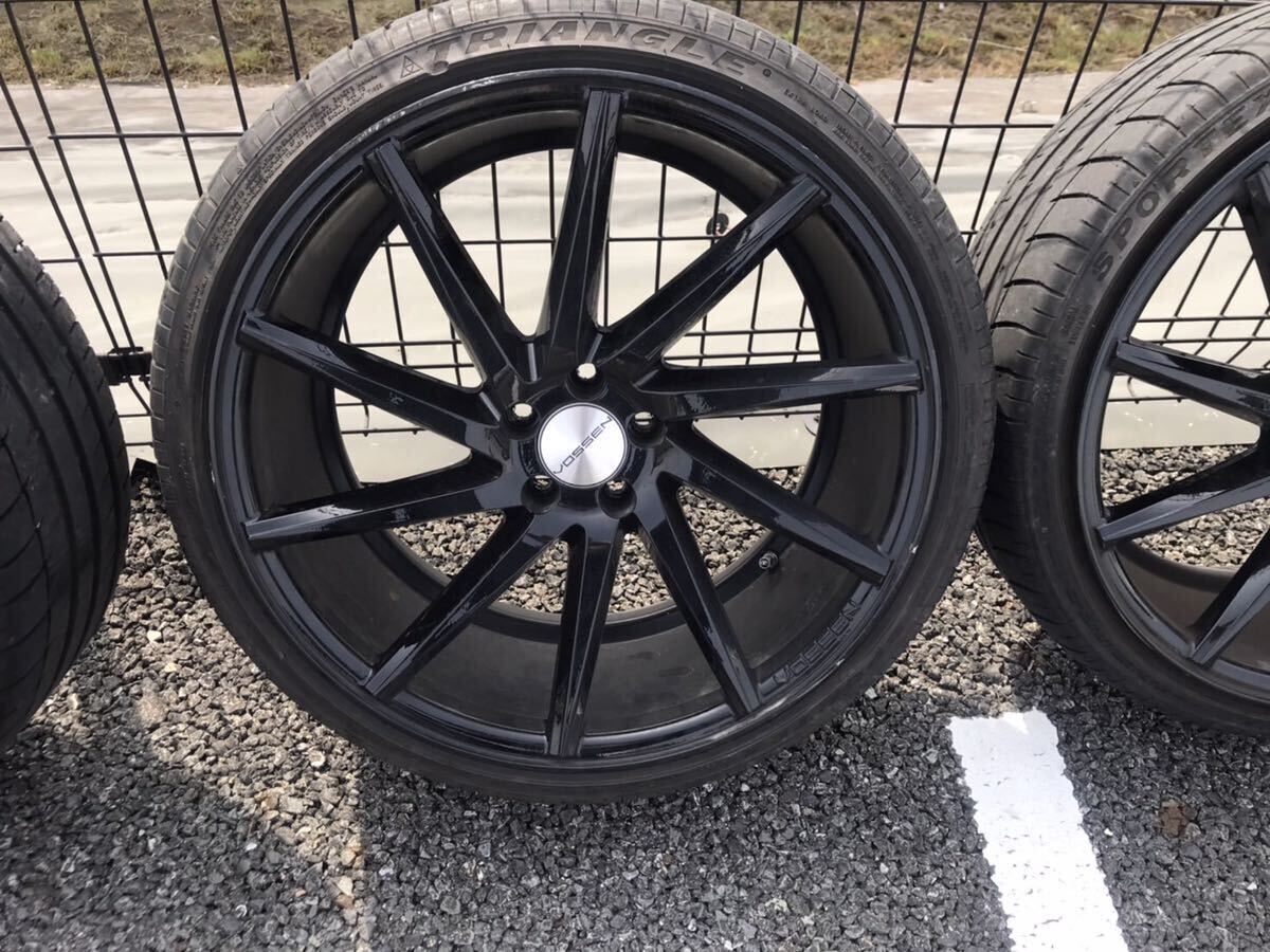 手渡し歓迎！VOSSEN CVT-R 19×8.5 PCD 5×100 225-35-19 アルミ タイヤ付 プリウスの画像4