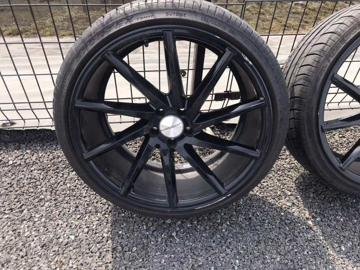 手渡し歓迎！VOSSEN CVT-R 19×8.5 PCD 5×100 225-35-19 アルミ タイヤ付　プリウス_画像5