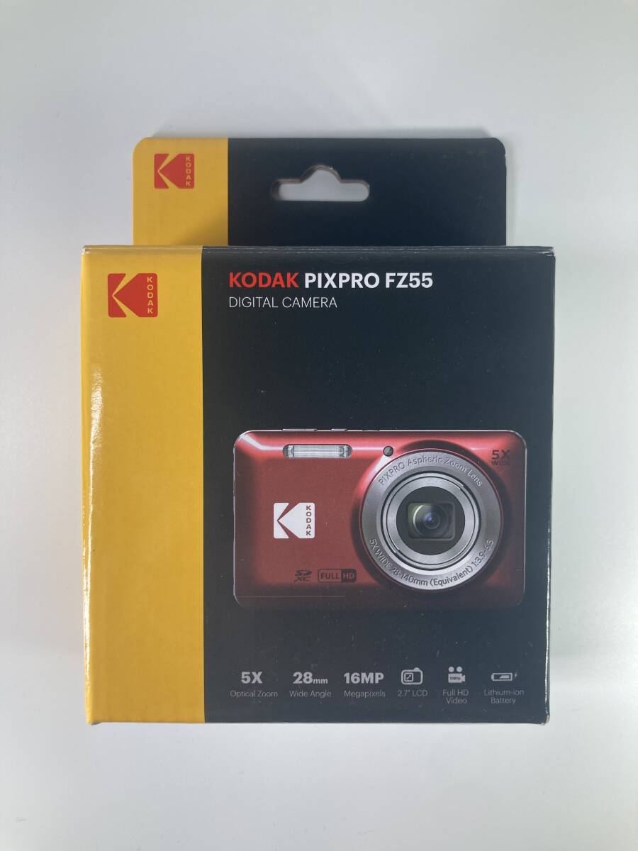新品未開封!!送料無料!! KODAK (コダック) PIXPRO FZ55-BK ブラック コンパクトデジタルカメラの画像2