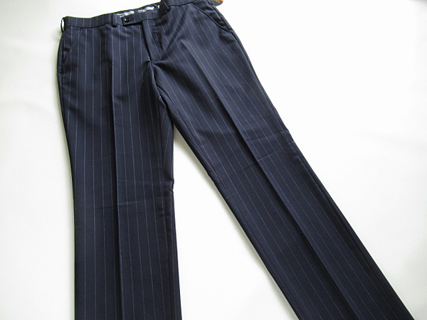 新品◆春夏★レノマ renoma HOMME British Wool Blend BULKY&DURARBLE ウールスーツ AB4 濃紺 ストライプ柄_画像9