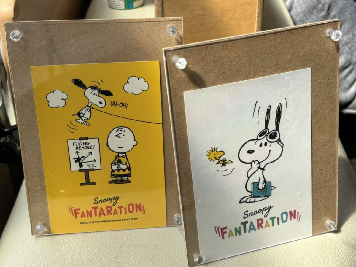 ④スヌーピー ×おもしろサイエンスアート展 ポストカード２枚組 「SNOOPY FANTARATION」の画像2