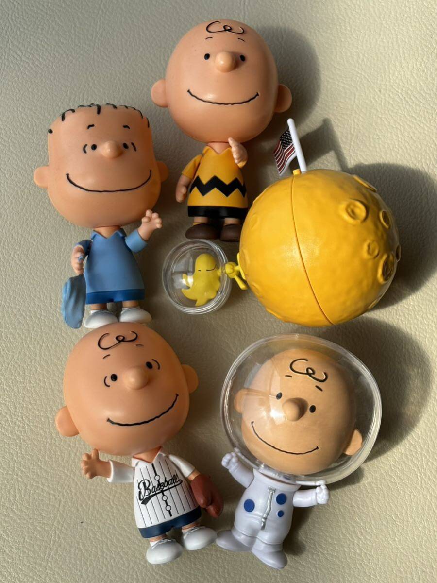 ⑨スヌーピー カプキャラプレミアム ５体セット PEANUTS チャーリーブラウン ウッドストック ライナス PEANUTS2.3.4.5の画像1