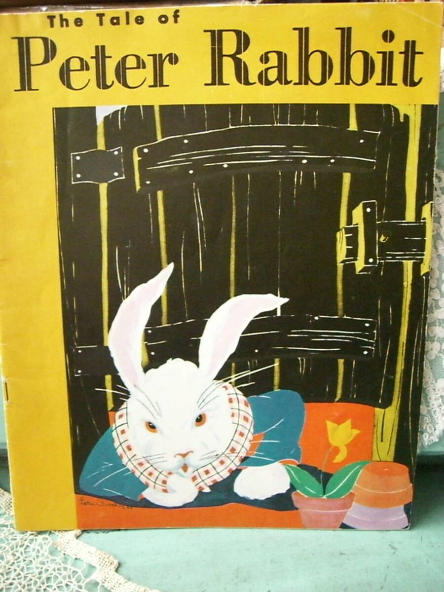  античный * старинная книга / старая книга / иностранная книга /книга@*Peter Rabbit* Peter Rabbit *1946 год Deluxe выпуск *Fern Bisel Peat