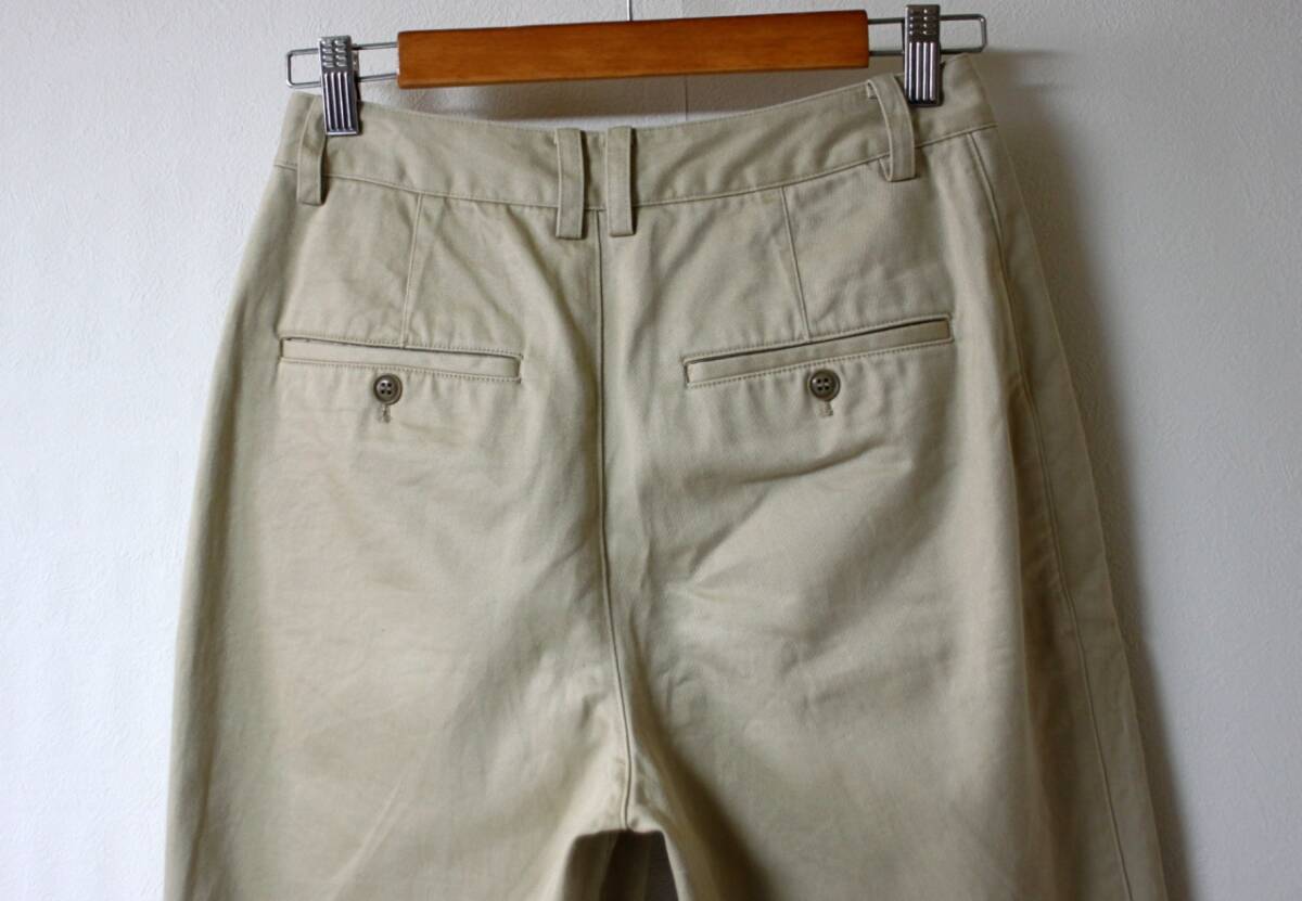 Plage(p Large .)* tuck chinos cropped pants 36 ankle height 