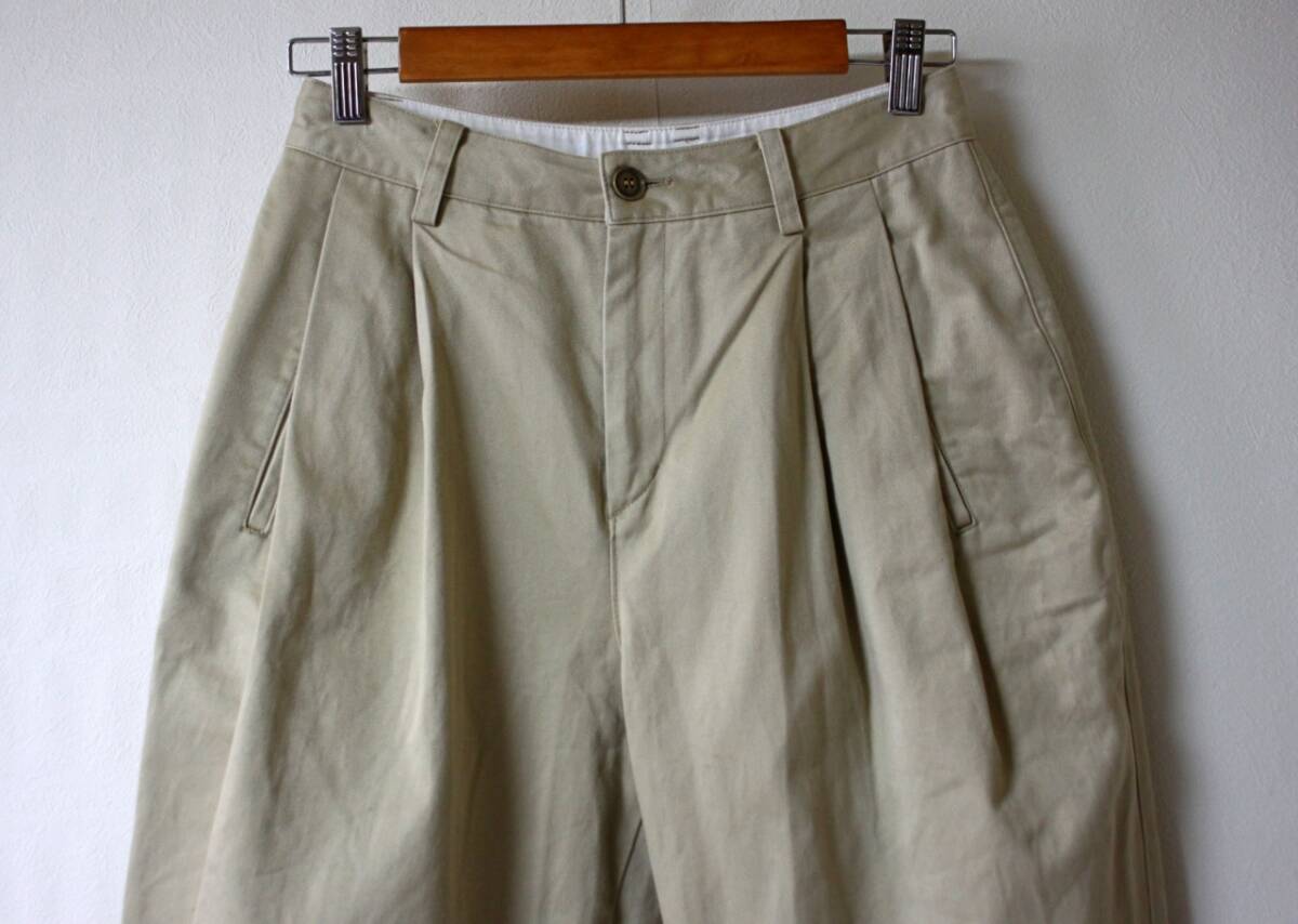 Plage(p Large .)* tuck chinos cropped pants 36 ankle height 