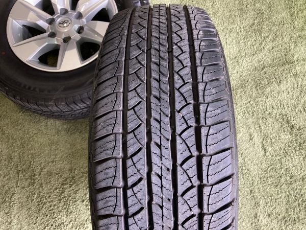 送料無料 ラジアルセット 新車外し ランドクルーザー プラド 17in 7.5J +25 PCD139.7 ミシュラン LATITUDE 265/65R17 極上品_画像9