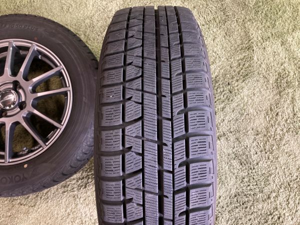 送料無料 スタッドレスセット 15in 5.5J 42 PCD100 ヨコハマ アイスガード IG50+ 175/65R15 アクア ヤリス ヴィッツ スイフト_画像9