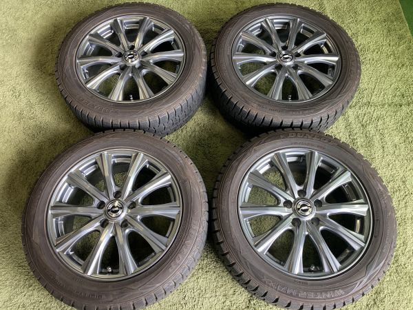  free shipping studless set 17in 7.0J +40 PCD114.3 Dunlop wing Tarmac s01 215/55R17 Crown cam remark X