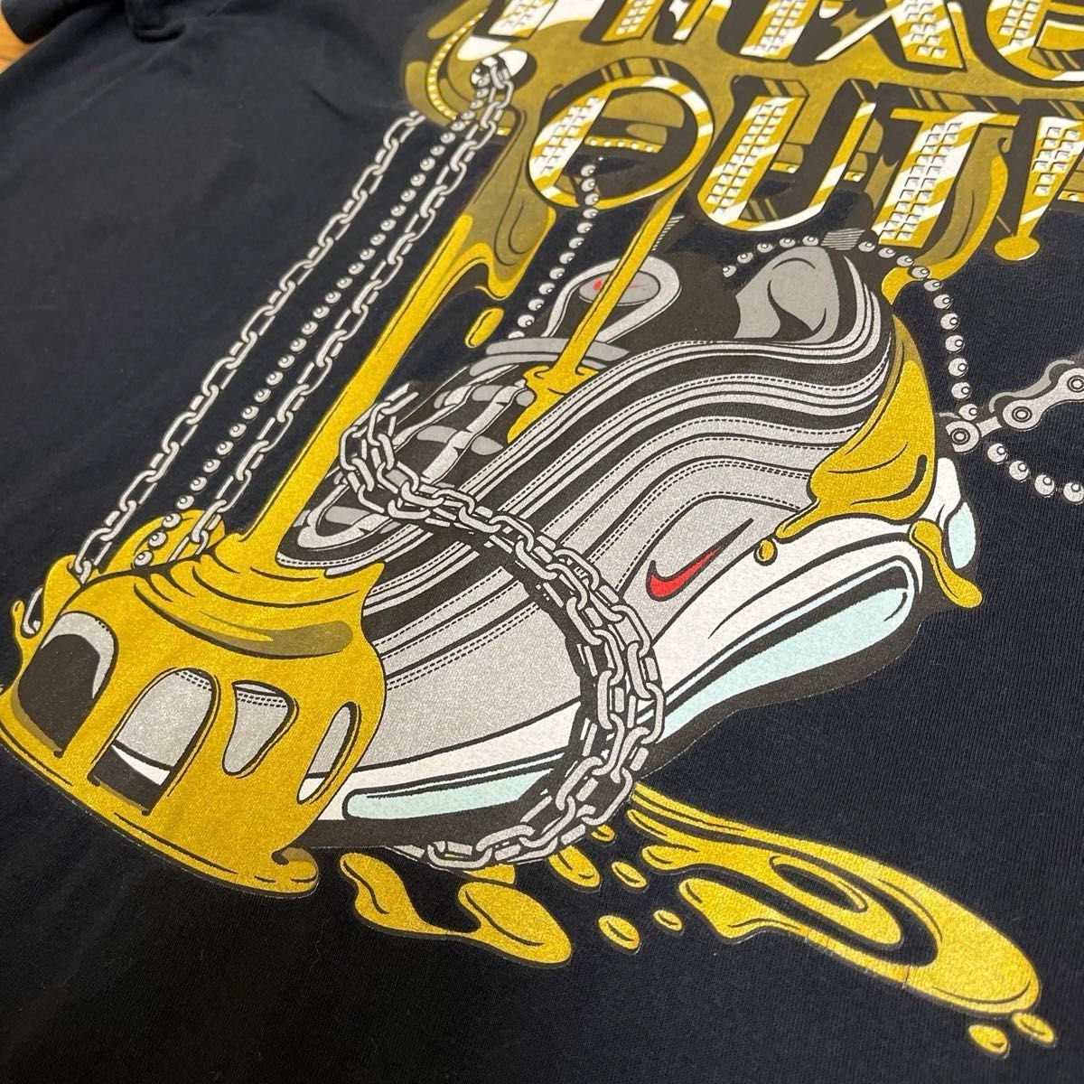 US古着　NIKE ナイキ半袖Tシャツ　エアーマックス97プリントTシャツ　Mサイズ