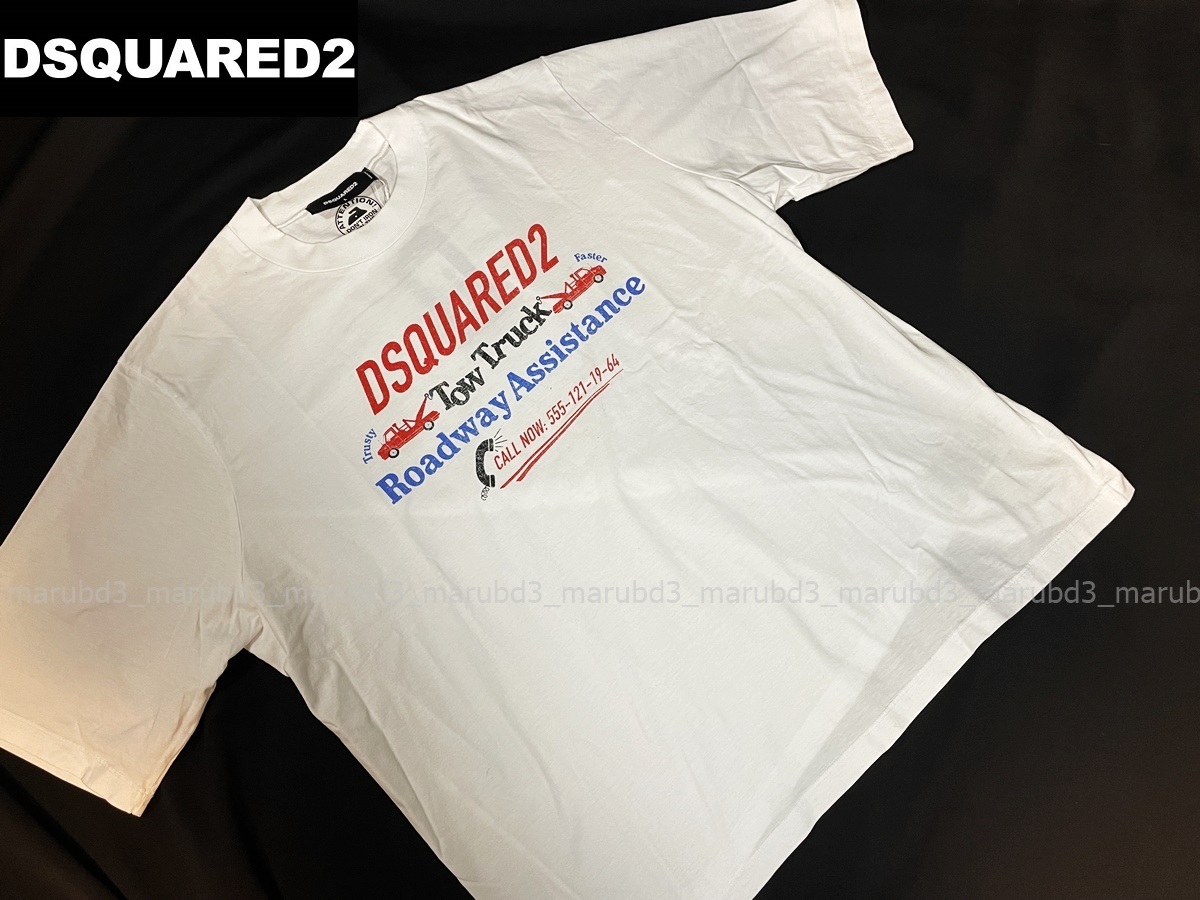 Dsquared2 TOW TRUCK TB TEE ディースクエアード Tシャツ(L) S74GD1041_画像2