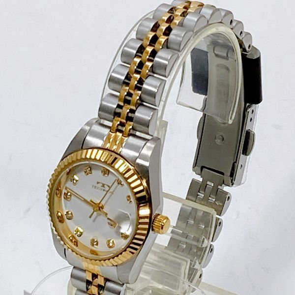 [ новый товар / быстрое решение / гарантия / подарок упаковка ] TECHNOS T6929TW полный -tedo оправа diamond весь из нержавеющей стали сделано в Японии Move женские наручные часы M40413-2 EB